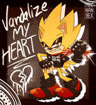 Vandalize my heart-Sonic Frontiers (Super Sonic fanart)